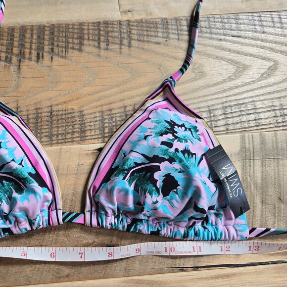New with Tags Victorias Secret Swim BOHO Beach Triangle Bikini Top Large - Picture 9 of 10